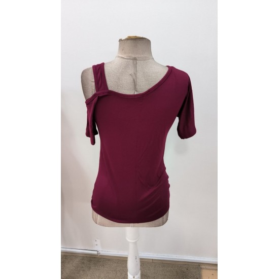 Kadın Kısa Kollu Asimetrik Yaka Detaylı Viskon Bluz, 31271 Kadın Kısa Kollu Asimetrik Yaka Detaylı Viskon Bluz, 31271