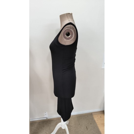 Kadın Askılı Kare Yakalı Yırtmaçlı Kısa Dalgıç Elbise , 31268 Kadın Askılı Kare Yakalı Yırtmaçlı Kısa Dalgıç Elbise , 31268