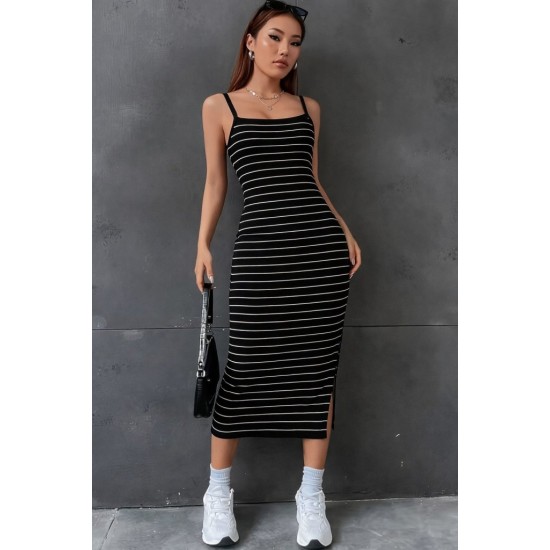 Kadın Askılı Yandan Yırtmaçlı Uzun Ottoman Elbise, 31274 Kadın Askılı Yandan Yırtmaçlı Uzun Ottoman Elbise, 31274