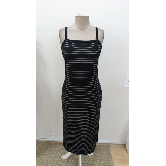 Kadın Askılı Yandan Yırtmaçlı Uzun Ottoman Elbise, 31274 Kadın Askılı Yandan Yırtmaçlı Uzun Ottoman Elbise, 31274