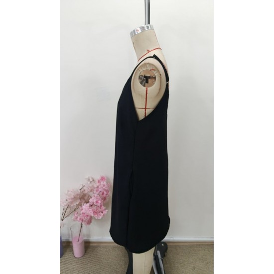 Kadın Ip Askılı V Yakalı Kısa Aerobin Elbise, 31286