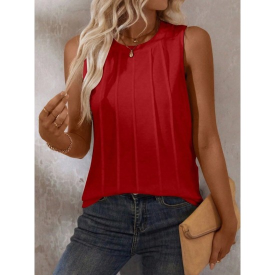 Kadın Askılı Bisiklet Yaka Nervurlu Viskon Bluz , 31290