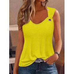 Kadın Askılı V Yaka Kuş Gözü Detaylı Viskon Bluz, 31296 Kadın Askılı V Yaka Kuş Gözü Detaylı Viskon Bluz, 31296