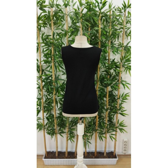 Kadın Askılı V Yaka Kuş Gözü Detaylı Viskon Bluz, 31295