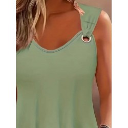 Kadın Askılı V Yaka Kuş Gözü Detaylı Viskon Bluz, 31294 Kadın Askılı V Yaka Kuş Gözü Detaylı Viskon Bluz, 31294