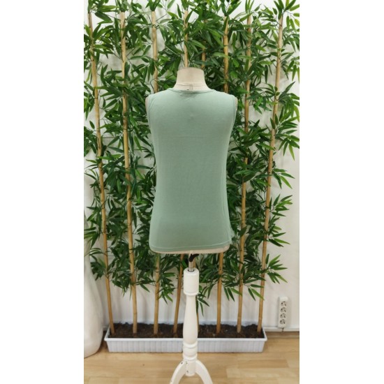 Kadın Askılı V Yaka Kuş Gözü Detaylı Viskon Bluz, 31294