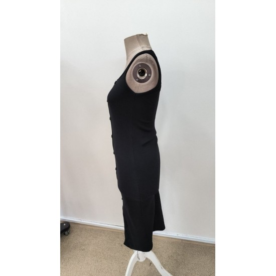 Kadın Askılı Kare Yakalı önden Düğmeli Midi Kaşkorse Elbise , 31321 Kadın Askılı Kare Yakalı önden Düğmeli Midi Kaşkorse Elbise , 31321