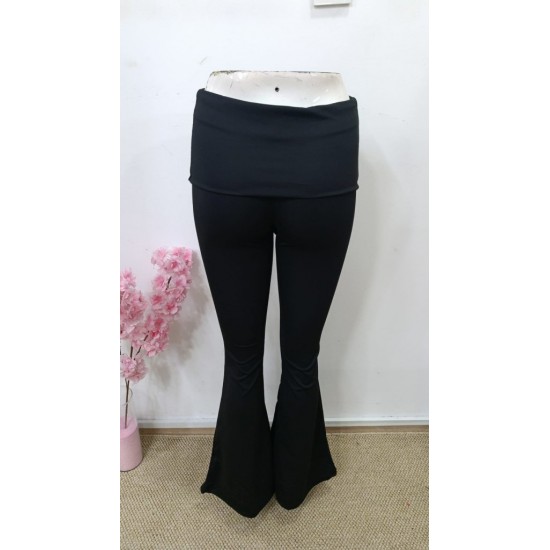 Kadın Geniş Korsaj Bel Detaylı Paçaya Doğru Geniş Yüksek Bel Dalgıç Pantolon , 31324