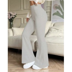 Kadın Yüksek Bel Ispanyol Paçalı Pantolon Tayt, 31325