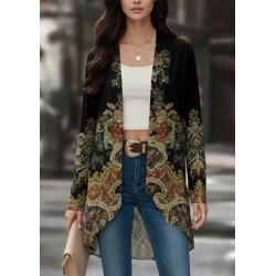 Kadın Uzun Kollu önü Açık Desenli şardonlu Dalgıç Ceket, 31326