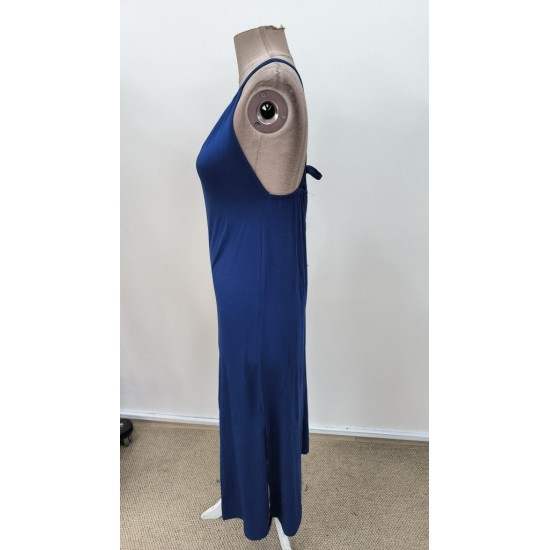 Kadın Omuzlardan Açık Boyundan Bağlamalı Arkası çapraz Detaylı Uzun Viskon Elbise , 31338 Kadın Omuzlardan Açık Boyundan Bağlamalı Arkası çapraz Detaylı Uzun Viskon Elbise , 31338