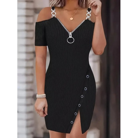 Kadın Askılı önü Fermuarlı Asimetrik Kesim Detaylı Kalın Fitilli Kaşkorse Elbise , 31330 Kadın Askılı önü Fermuarlı Asimetrik Kesim Detaylı Kalın Fitilli Kaşkorse Elbise , 31330