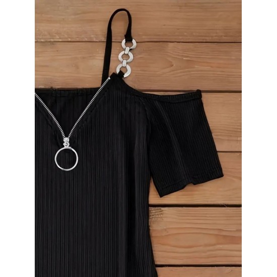 Kadın Askılı önü Fermuarlı Asimetrik Kesim Detaylı Kalın Fitilli Kaşkorse Elbise , 31330 Kadın Askılı önü Fermuarlı Asimetrik Kesim Detaylı Kalın Fitilli Kaşkorse Elbise , 31330