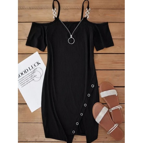 Kadın Askılı önü Fermuarlı Asimetrik Kesim Detaylı Kalın Fitilli Kaşkorse Elbise , 31330 Kadın Askılı önü Fermuarlı Asimetrik Kesim Detaylı Kalın Fitilli Kaşkorse Elbise , 31330