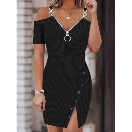 Kadın Askılı önü Fermuarlı Asimetrik Kesim Detaylı Kalın Fitilli Kaşkorse Elbise , 31330 Kadın Askılı önü Fermuarlı Asimetrik Kesim Detaylı Kalın Fitilli Kaşkorse Elbise , 31330