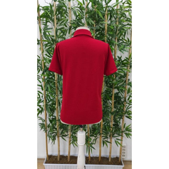 Kadın Kısa Kollu Ceket Yaka önü Fermuarlı Cep Detay Kısa Kol Ithal Krep Bluz, 31346