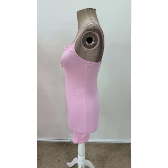 Kadın Askılı önden Düğmeli Kısa Kaşkorse Elbise , 31343