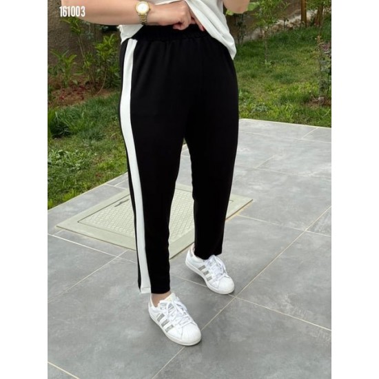 Kadın Kısa Kollu Modal Dokulu Kumaş Yanı şeritli Takım, 31349