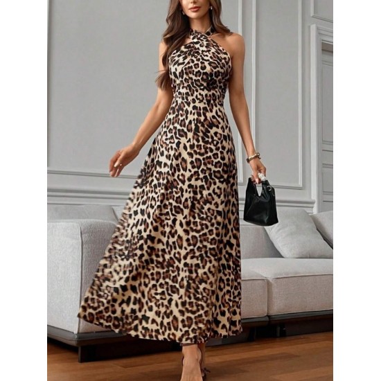 Kadın Omuzlardan Açık Boyundan çapraz Bağlama Detaylı Süprem Elbise , 31365