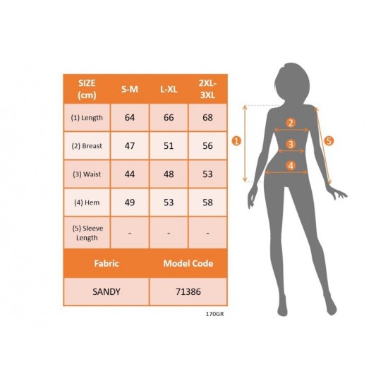 Kadın Kolsuz Hakim Yakalı Kalp Yaka Detaylı Sandy Bluz , 31372