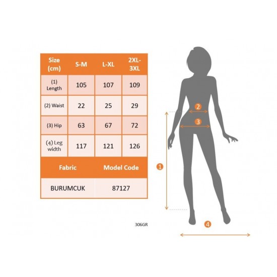 Kadın Beli Lastikli Bağcıklı Asimetrik Kesim Detaylı Desenli Bürümcük Etek, 31395