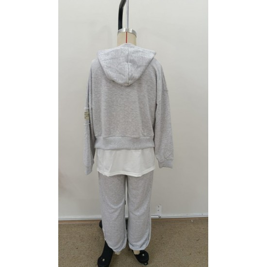 Kadın Uzun Kollu Kapşonlu Viskon Iki Iplik Bluz Ve Pantolon Ikili Takım , 31407 Kadın Uzun Kollu Kapşonlu Viskon Iki Iplik Bluz Ve Pantolon Ikili Takım , 31407