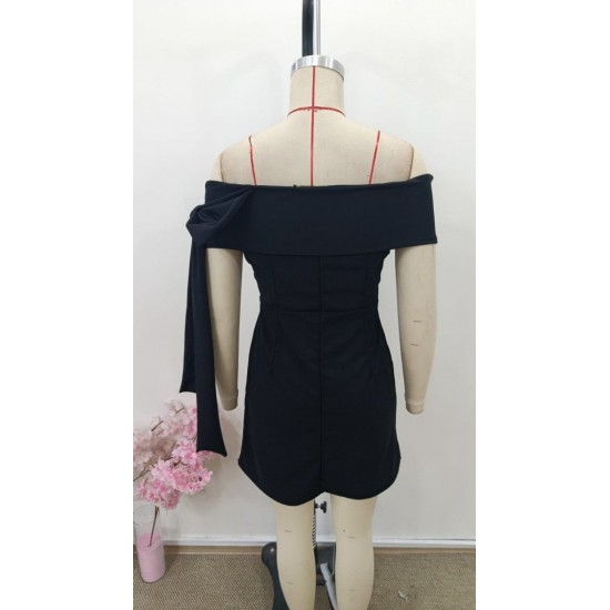 Kadın Madonna Yakalı Kurdela Detaylı Kısa Ithal Krep Elbise, 31411 Kadın Madonna Yakalı Kurdela Detaylı Kısa Ithal Krep Elbise, 31411