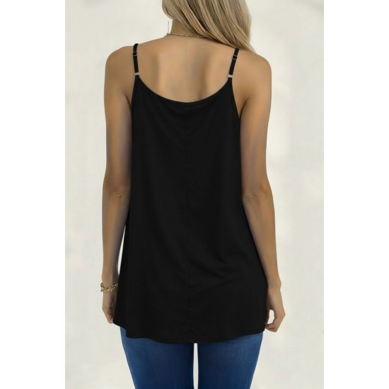 Kadın Ip Askılı Yuvarlak Yakalı Pileli Uzun Viskon Bluz, 31418