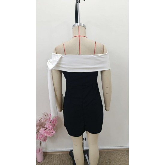 Kadın Madonna Yakalı Kurdela Detaylı Kısa Ithal Krep Elbise, 31414