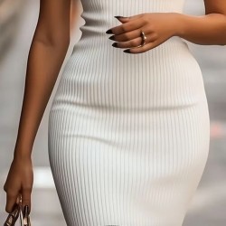 Kadın Kısa Kollu Balıkçı Yaka Kısa Triko Elbise , 31424