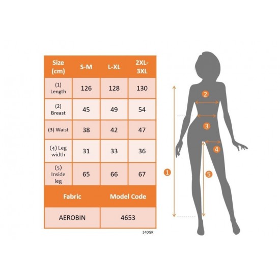 Kadın Askılı Yuvarlak Yakalı Kuş Gözü Detaylı önden Düğmeli Aerobin Tulum, 31443