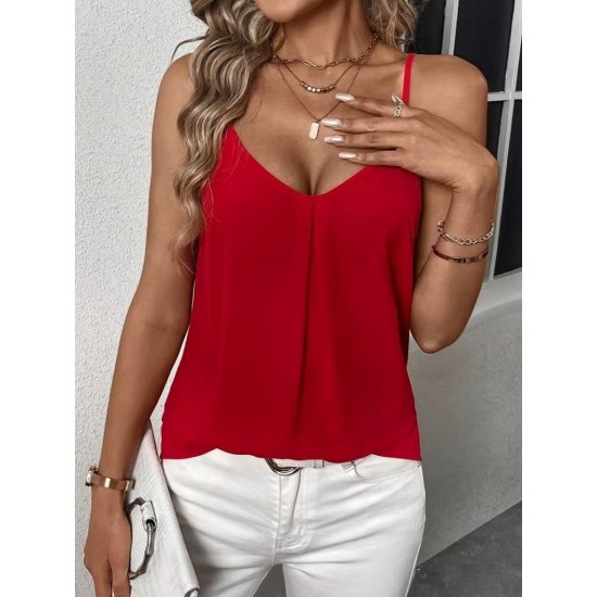 Kadın Ip Askılı V Yakalı Sandy Bluz, 31478 Kadın Ip Askılı V Yakalı Sandy Bluz, 31478