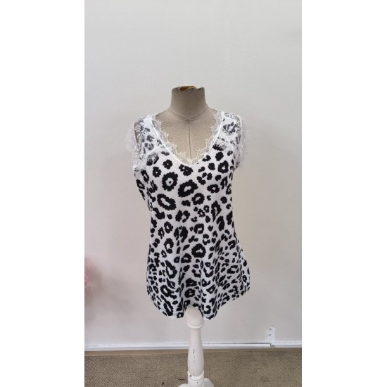 Kadın Kısa Kollu V Yakalı Dantelli Süprem Bluz, 31490 Kadın Kısa Kollu V Yakalı Dantelli Süprem Bluz, 31490