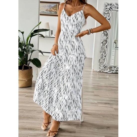 Kadın Askılı V Yakalı Arkadan Bağlamalı Uzun Süprem Elbise , 31498 Kadın Askılı V Yakalı Arkadan Bağlamalı Uzun Süprem Elbise , 31498