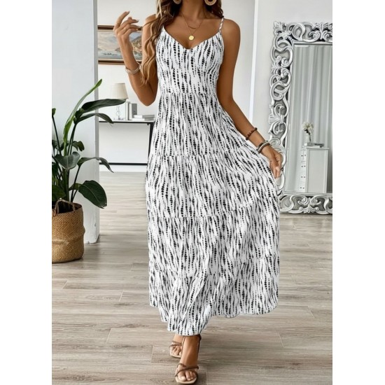 Kadın Askılı V Yakalı Arkadan Bağlamalı Uzun Süprem Elbise , 31498 Kadın Askılı V Yakalı Arkadan Bağlamalı Uzun Süprem Elbise , 31498