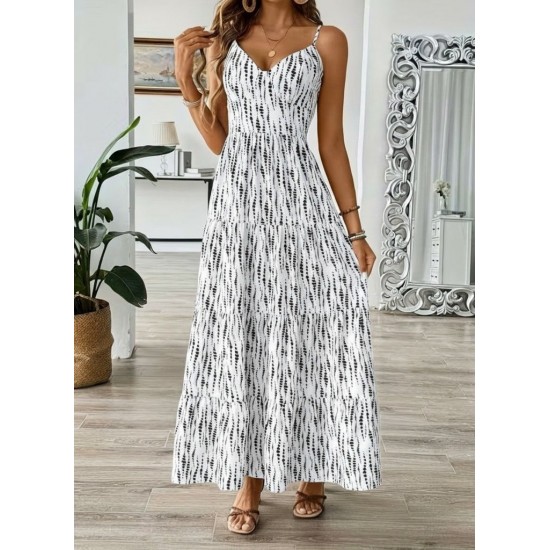 Kadın Askılı V Yakalı Arkadan Bağlamalı Uzun Süprem Elbise , 31498 Kadın Askılı V Yakalı Arkadan Bağlamalı Uzun Süprem Elbise , 31498