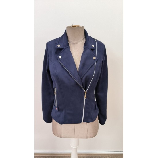 Kadın Uzun Kollu Yakalı önden Fermuarlı Kısa Süet Ceket, 31549 Kadın Uzun Kollu Yakalı önden Fermuarlı Kısa Süet Ceket, 31549