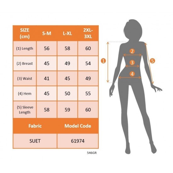 Kadın Uzun Kollu Yakalı önden Fermuarlı Kısa Süet Ceket, 31547 Kadın Uzun Kollu Yakalı önden Fermuarlı Kısa Süet Ceket, 31547