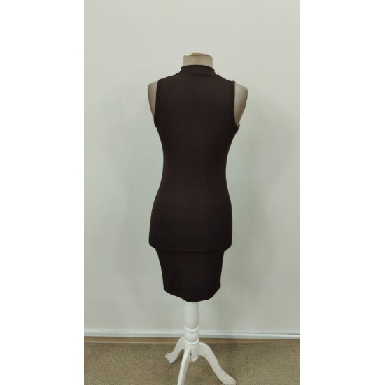 Kadın Kolsuz Balıkçı Yaka Kısa Dalgıç Elbise , 31569 Kadın Kolsuz Balıkçı Yaka Kısa Dalgıç Elbise , 31569