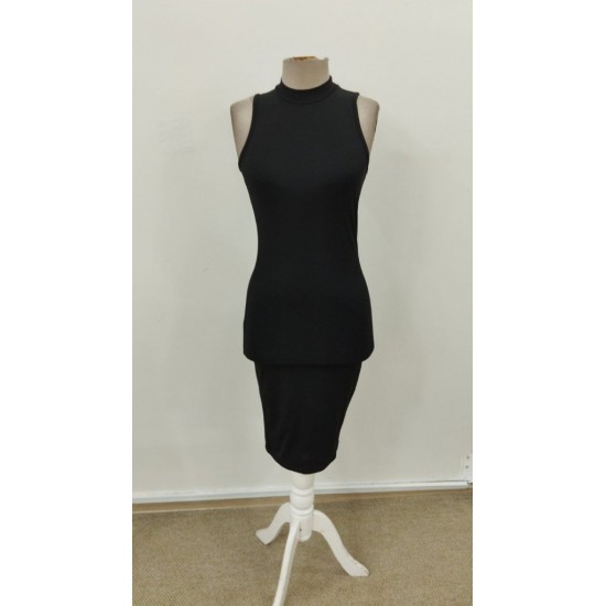 Kadın Kolsuz Balıkçı Yaka Kısa Dalgıç Elbise , 31566