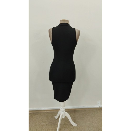 Kadın Kolsuz Balıkçı Yaka Kısa Dalgıç Elbise , 31566