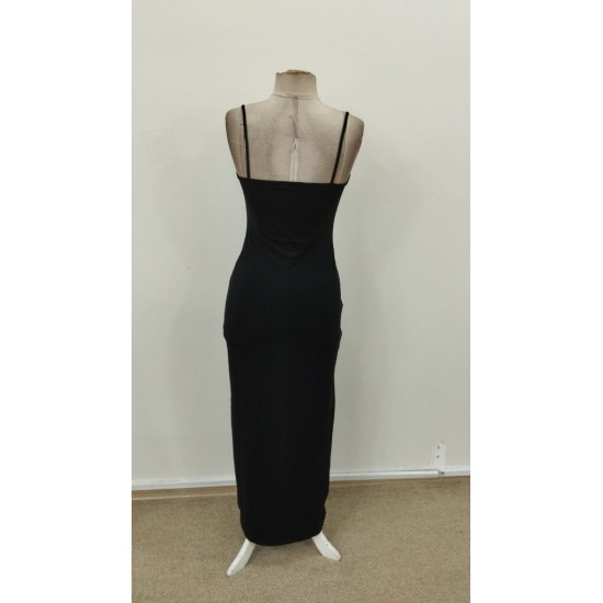 Kadın Ip Askılı Yandan Yırtmaçlı Uzun Dalgıç Elbise , 31563 Kadın Ip Askılı Yandan Yırtmaçlı Uzun Dalgıç Elbise , 31563