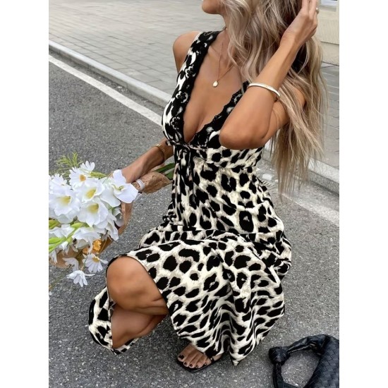 Kadın Askılı Derin V Dantelli Yakalı Bağcıklı Süprem Uzun Elbise , 31559 Kadın Askılı Derin V Dantelli Yakalı Bağcıklı Süprem Uzun Elbise , 31559