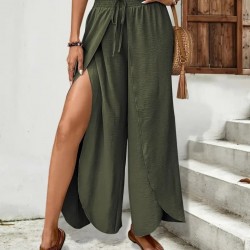 Kadın Beli Lastikli Bağcıklı önü Asimetrik Detaylı Aerobin Pantolon , 31583 Kadın Beli Lastikli Bağcıklı önü Asimetrik Detaylı Aerobin Pantolon , 31583