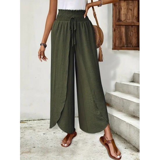 Kadın Beli Lastikli Bağcıklı önü Asimetrik Detaylı Aerobin Pantolon , 31583 Kadın Beli Lastikli Bağcıklı önü Asimetrik Detaylı Aerobin Pantolon , 31583