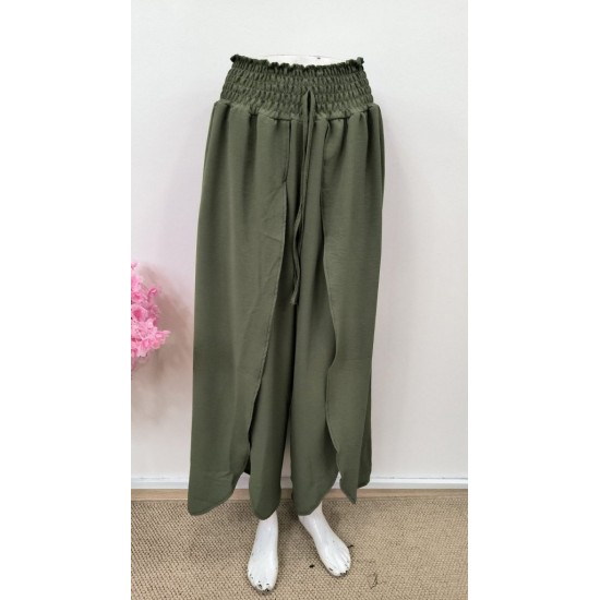 Kadın Beli Lastikli Bağcıklı önü Asimetrik Detaylı Aerobin Pantolon , 31583 Kadın Beli Lastikli Bağcıklı önü Asimetrik Detaylı Aerobin Pantolon , 31583