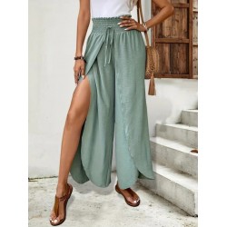 Kadın Beli Lastikli Bağcıklı önü Asimetrik Detaylı Aerobin Pantolon , 31582 Kadın Beli Lastikli Bağcıklı önü Asimetrik Detaylı Aerobin Pantolon , 31582