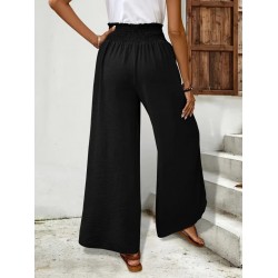 Kadın Beli Lastikli Bağcıklı önü Asimetrik Detaylı Aerobin Pantolon , 31580