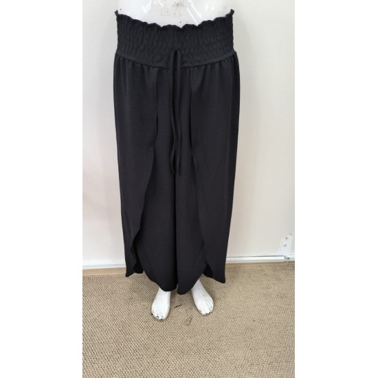 Kadın Beli Lastikli Bağcıklı önü Asimetrik Detaylı Aerobin Pantolon , 31580