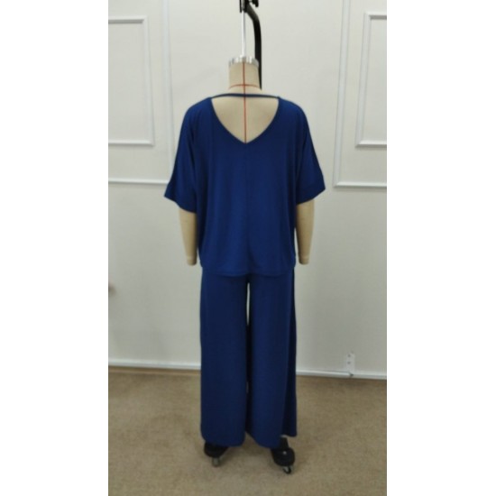 Kadın Kısa Kollu V Yakalı Viskon Bluz Ve Pantolon Ikili Takım , 31572 Kadın Kısa Kollu V Yakalı Viskon Bluz Ve Pantolon Ikili Takım , 31572